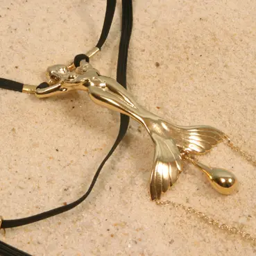 Chang’e - Women's Siren Waistband with Clitoral Pendant - Gold